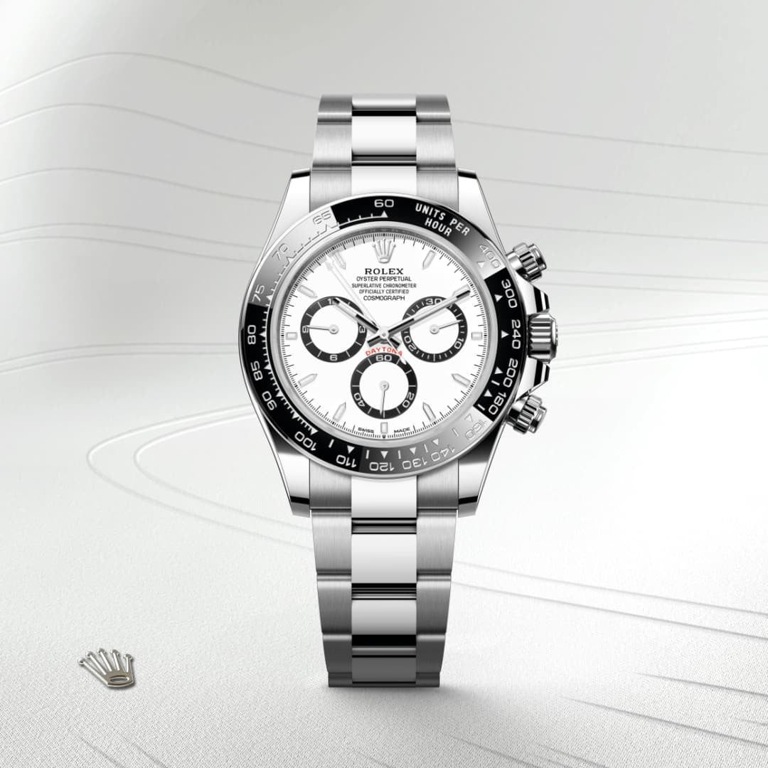 Cosmograph Daytona watch with white dial