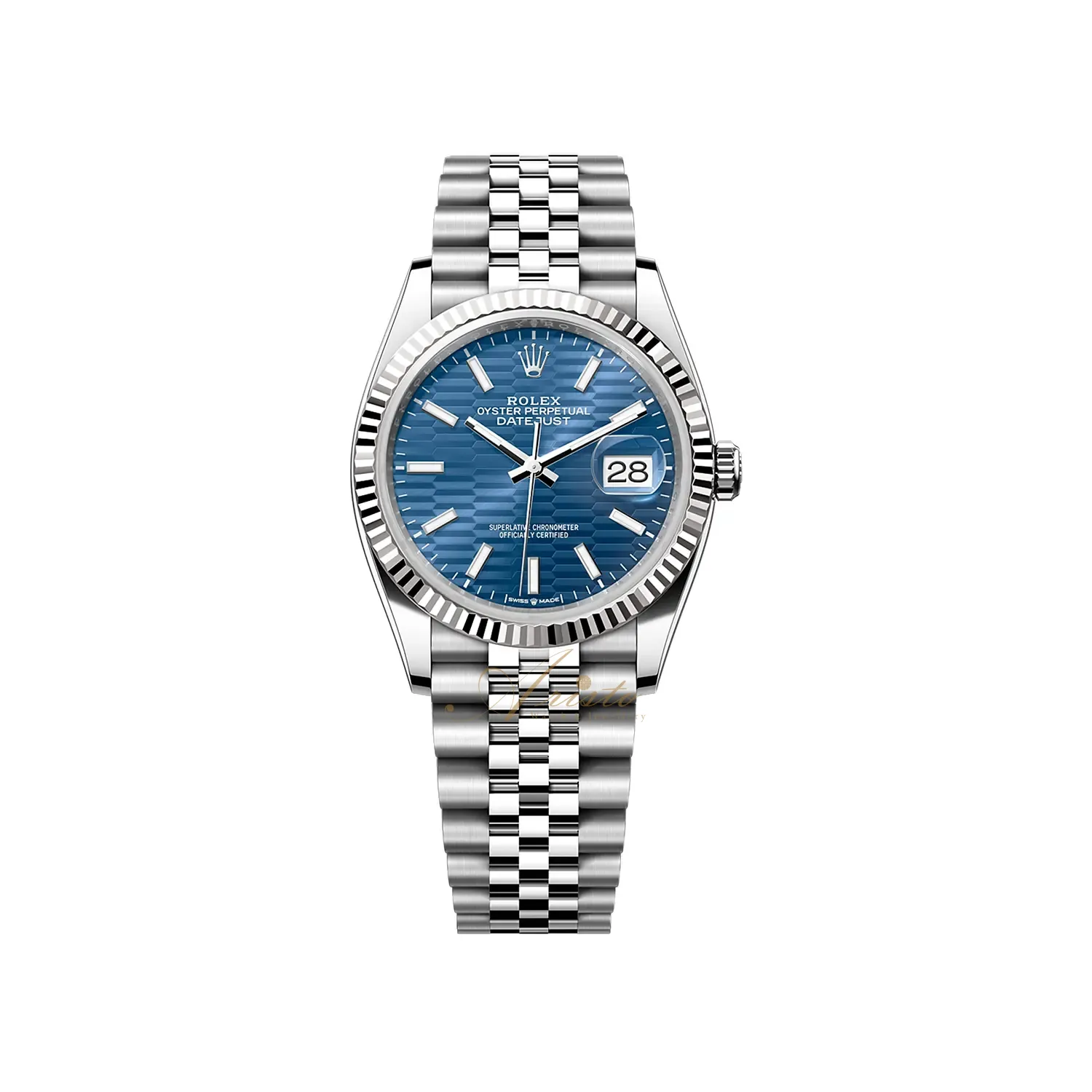 Datejust Jubilee bracelet Blue motif dial 126234