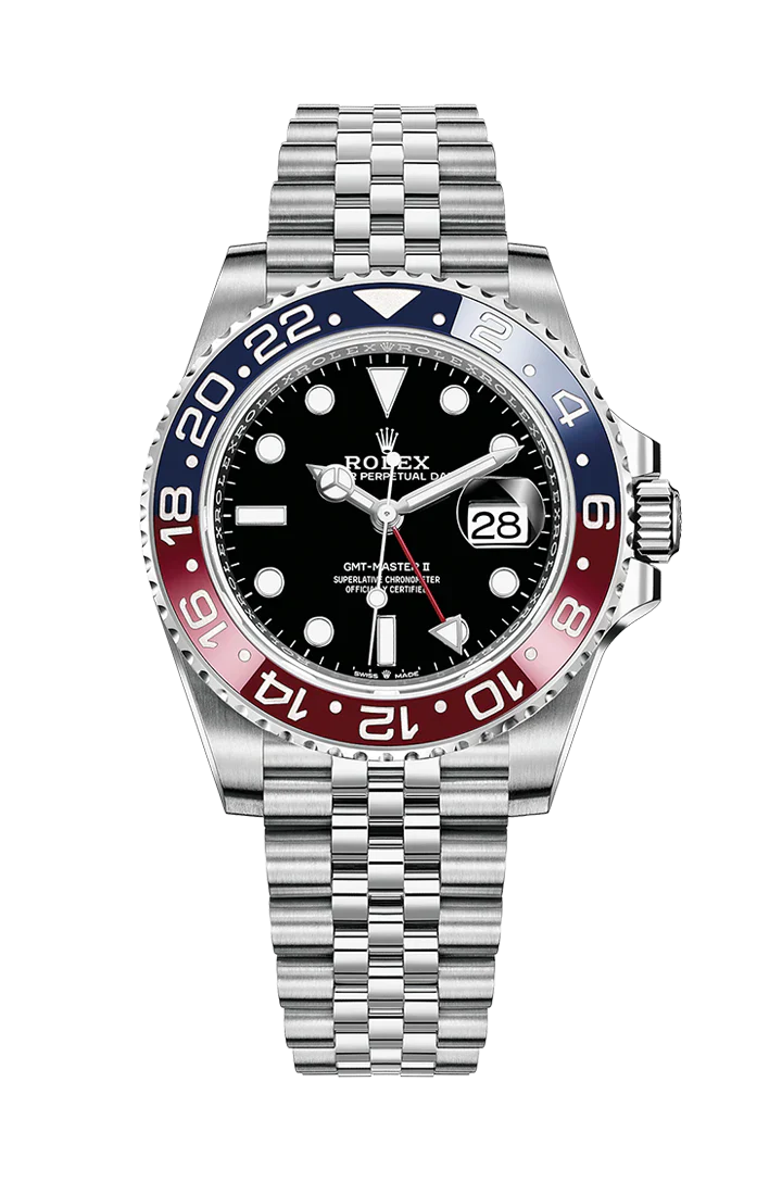 GMT-Master ll “Pepsi” Oyestersteel Jubilee bracelet